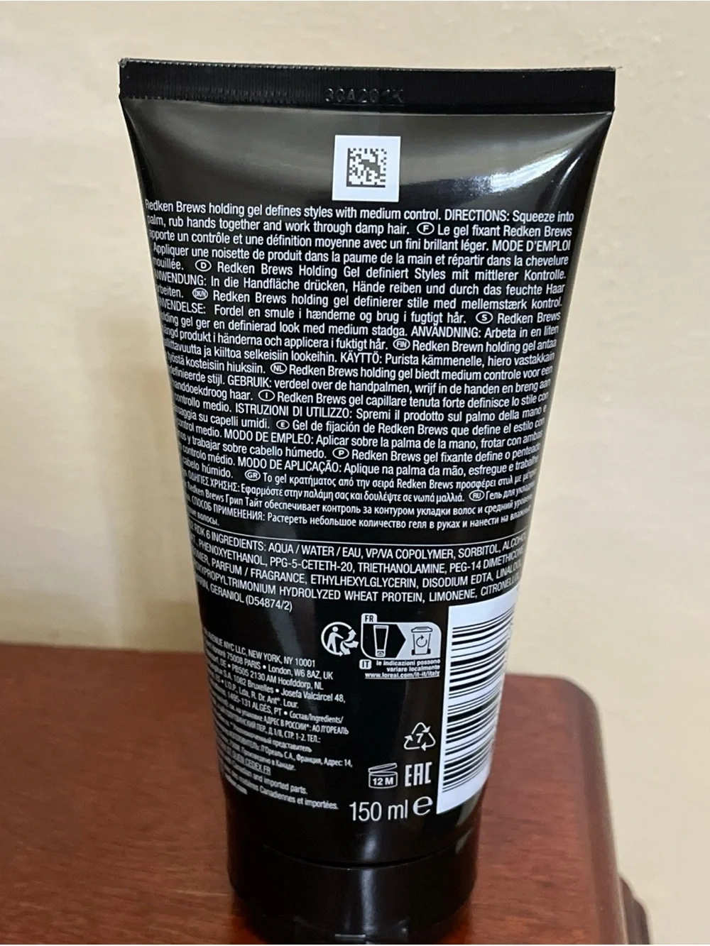 Redken Brews grip tight holding gel for men for all hair types